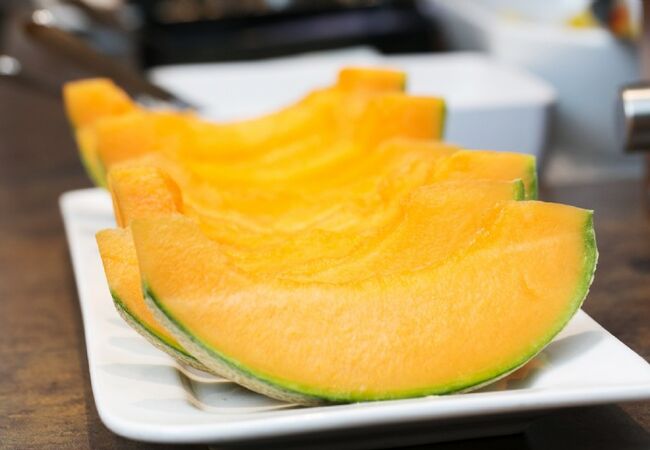 Melon on a plate